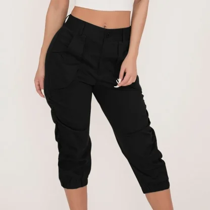 Relaxed-fit Cargo Capri Pants - Image 3
