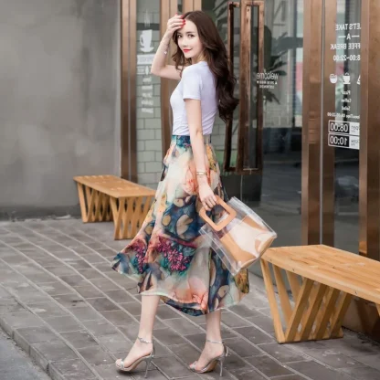 Floral Palazzo Capri Pants