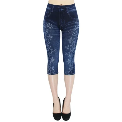 High-waist Stretchable Capri Pants - Image 5
