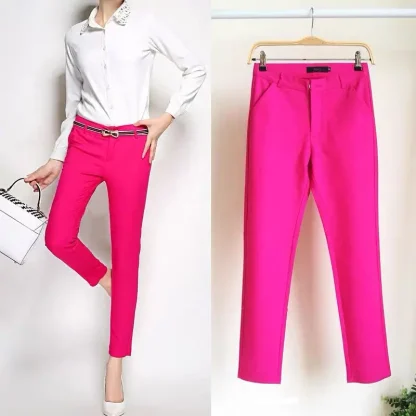 High-waist Pencil Capri Pants - Image 5