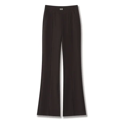 Elastic Flare Capri Pants - Image 3