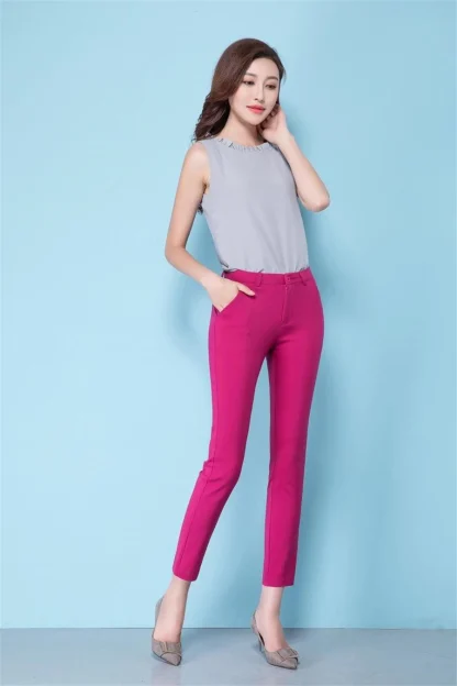 Stretchy Skinny Capri Pants - Image 5