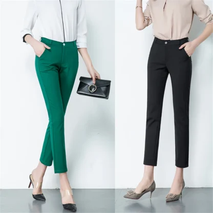 Stretchy Skinny Capri Pants - Image 2
