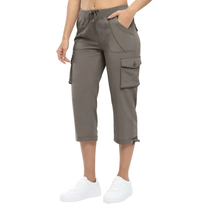Cargo Cropped Capri Pants - Image 4