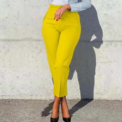 Casual High-waist Capri Pants - Image 2