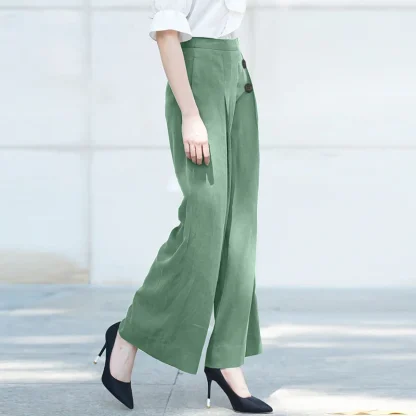 Retro Wide Leg Capri Pants - Image 3