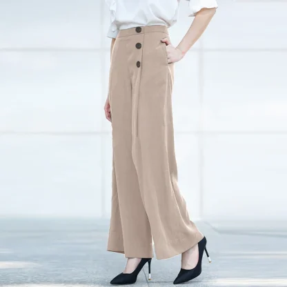 Retro Wide Leg Capri Pants - Image 7