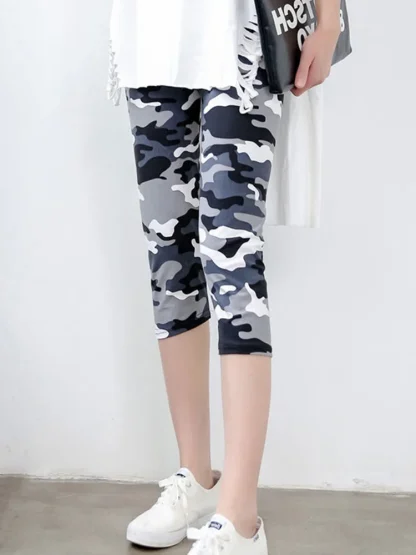 Camouflage Legging Capri Pants - Image 3
