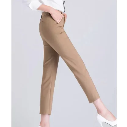 Elegant Straight Capri Pants - Image 4