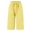 Casual Drawstring Waist Capri Pants - Image 4