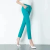 High-waist Pencil Capri Pants