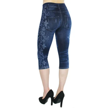 High-waist Stretchable Capri Pants - Image 6