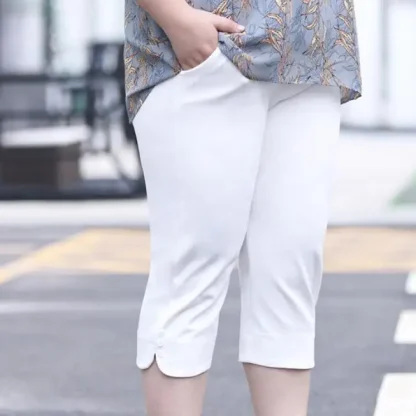 Plus Size Legging Capri Pants - Image 5