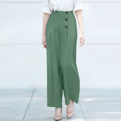 Retro Wide Leg Capri Pants
