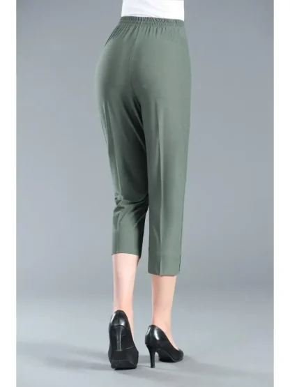 Casual Straight Capri Pants - Image 5