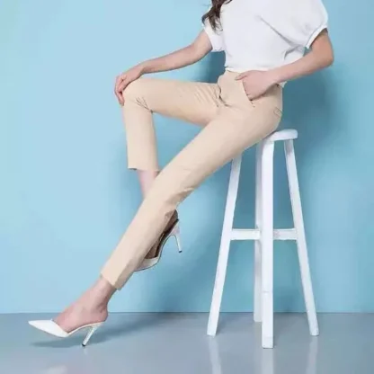 Elegant Straight Capri Pants - Image 5