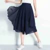 Elastic High-waist Capri Pants - Image 3