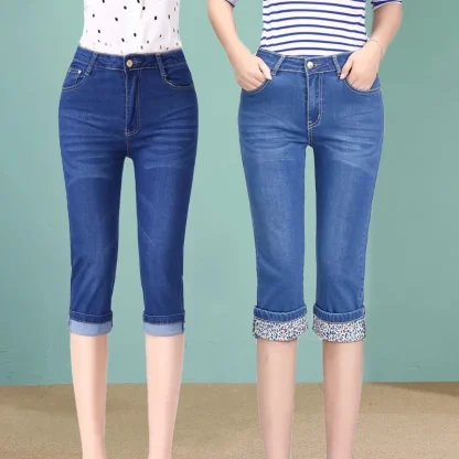 Skinny Cropped Capri Pants - Image 2
