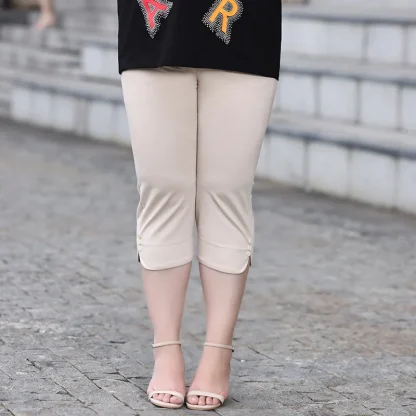 Plus Size Legging Capri Pants - Image 2