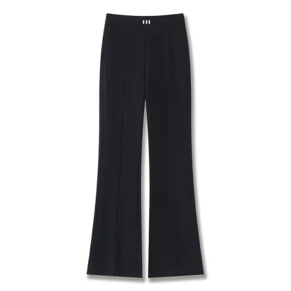 Elastic Flare Capri Pants - Image 4