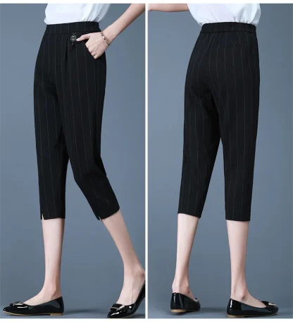Cropped Skinny Capri Pants - Image 6