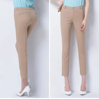 High-waist Pencil Capri Pants - Image 6