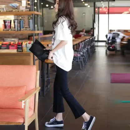 Maternity Flared Capri Pants - Image 4