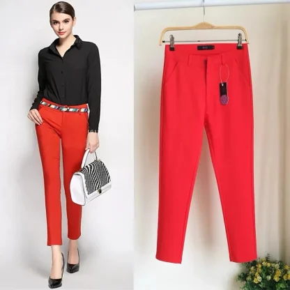 High-waist Pencil Capri Pants - Image 3