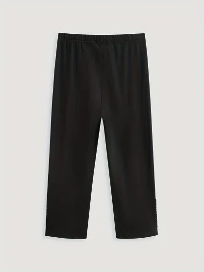 Casual Cropped Capri Pants - Image 5