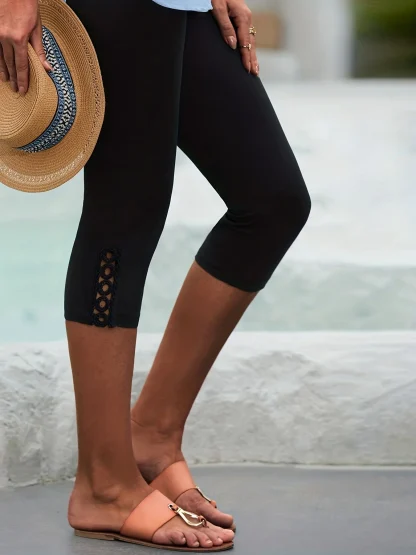 Casual Cropped Capri Pants - Image 2
