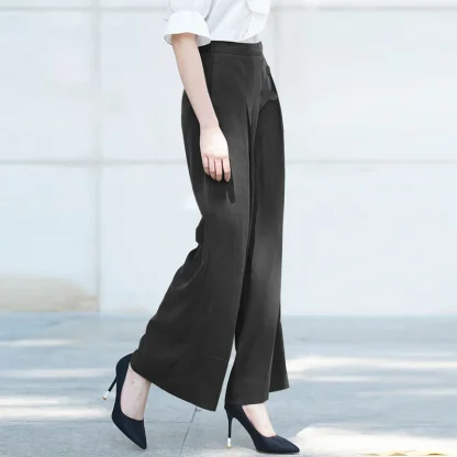 Retro Wide Leg Capri Pants - Image 5