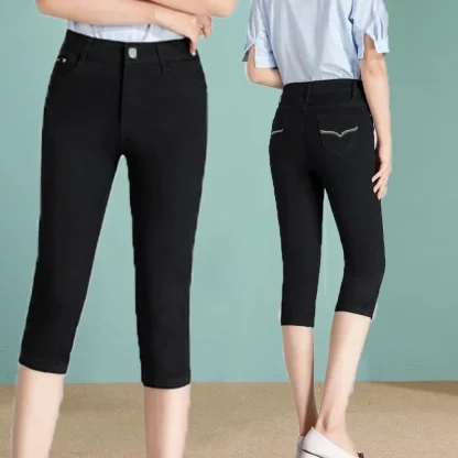 Skinny Cropped Capri Pants