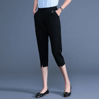 Cropped Skinny Capri Pants - Image 3