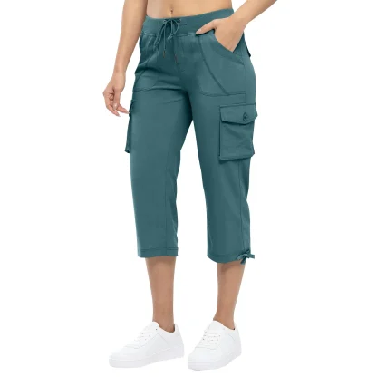 Cargo Cropped Capri Pants - Image 2