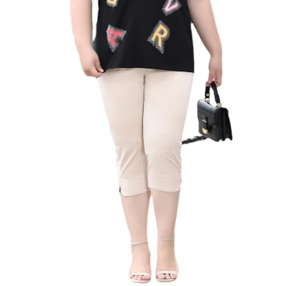 Plus Size Legging Capri Pants - Image 6