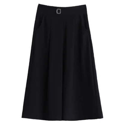 Cropped Wide Leg Capri Pants - Image 6