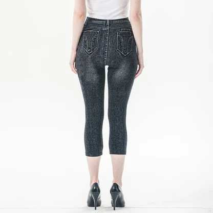 High-waist Stretchable Capri Pants - Image 2