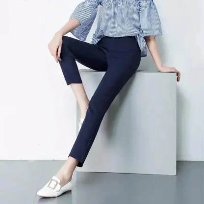 Elegant Straight Capri Pants - Image 2