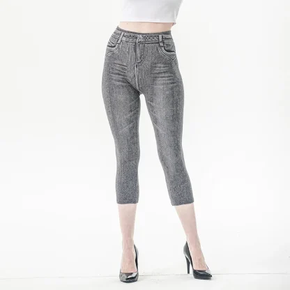 High-waist Stretchable Capri Pants - Image 4