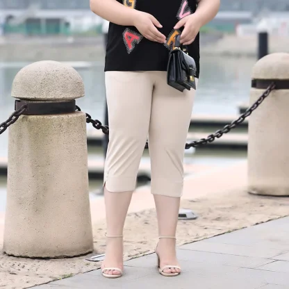 Plus Size Legging Capri Pants
