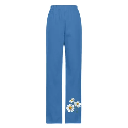 Floral Relax Fit Capri Pants - Image 5