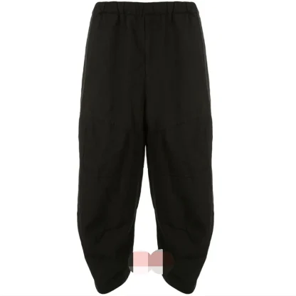 Oversized Black Capri Pants - Image 4