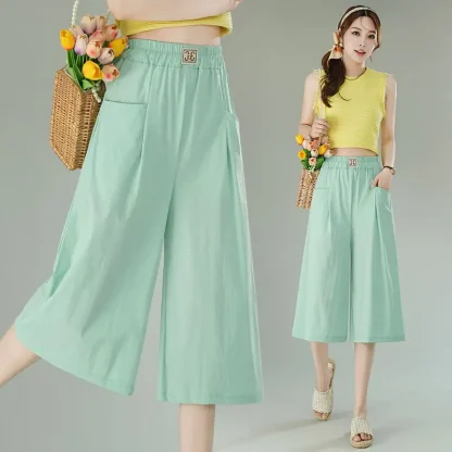 Simplicity Wide Leg Capri Pants