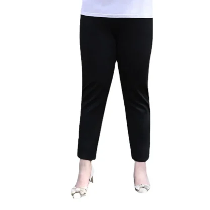 Plain Plus Size Capri Pants - Image 6