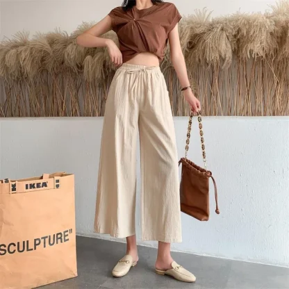 Casual Drawstring Capri Pants
