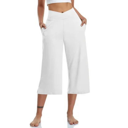 Active Wide Leg Capri Pants - Image 5