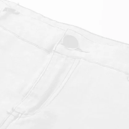 Lace Trim Slim Fit Capri Pants - Image 6