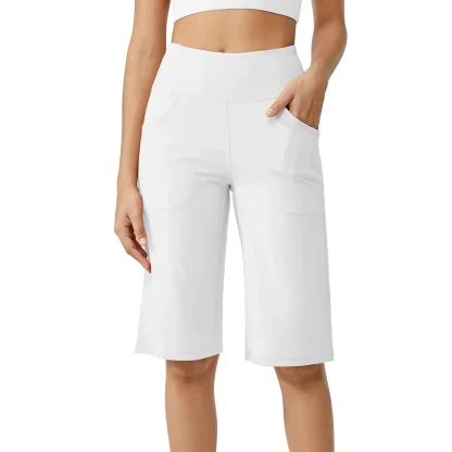 Cropped Straight Cut Capri Pants - Image 3