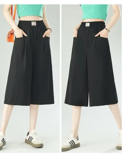 Simplicity Wide Leg Capri Pants - Image 4