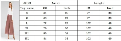 Flowy Pleats Wide Leg Capri Pants - Image 7